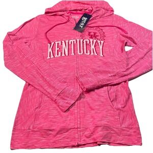 NWT University Of Kentucky Women's Zip Up Hoodie Pink Heather Size M